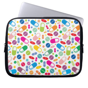 Housse Pour Ordinateur Portable Motif au néon coloré de drogue