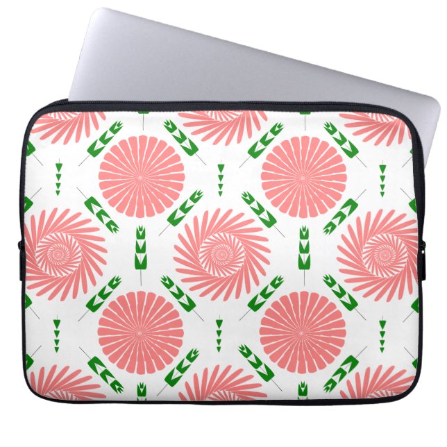Housse Pour Ordinateur Portable motif aux fleurs roses (Devant)
