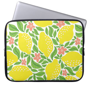 Housse Pour Ordinateur Portable Motif aux fruits de citron. Pâte d'agrumes d'été t