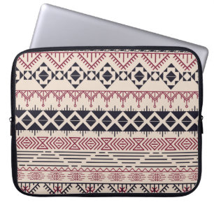 Housse Pour Ordinateur Portable Motif aztèque. Arrière - plan tribal vintage