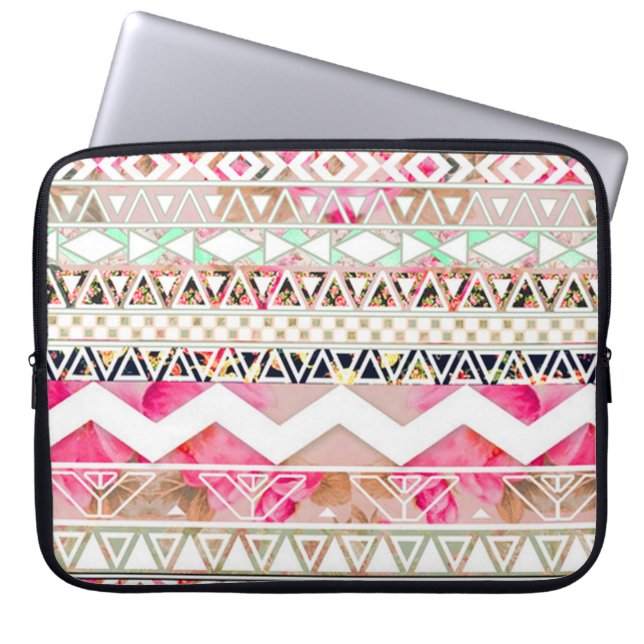 Housse Pour Ordinateur Portable Motif aztèque natif (Devant)