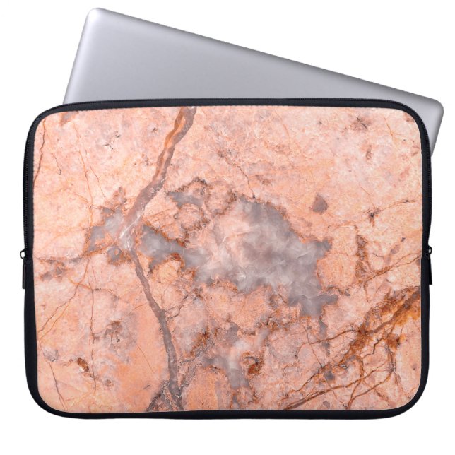 Housse Pour Ordinateur Portable Motif blanc texture marbre (Devant)