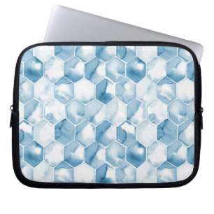 Housse Pour Ordinateur Portable Motif bleu mou de Canotype d'aquarelle