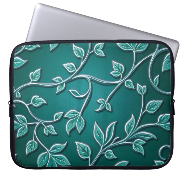 Housse Pour Ordinateur Portable Motif botanique islamique traditionnel (Devant)