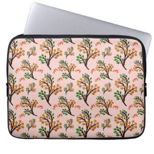Housse Pour Ordinateur Portable Motif botanique sans couture avec une branche de f