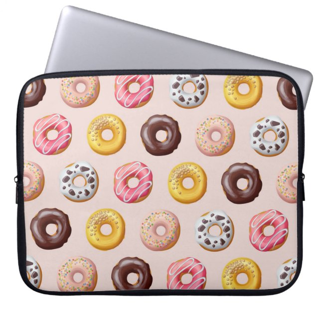 Housse Pour Ordinateur Portable Motif Boutique de boulangerie Donut (Devant)