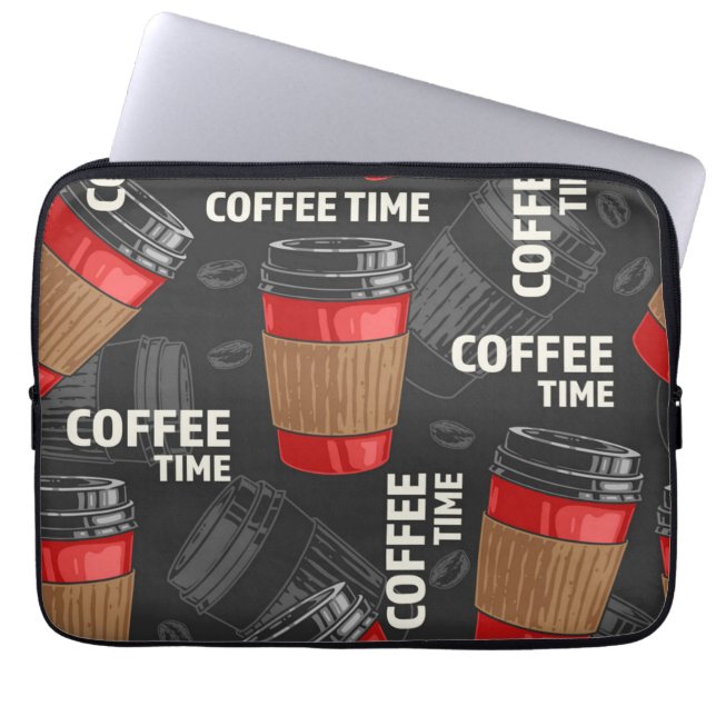 Housse Pour Ordinateur Portable Motif café (Devant)