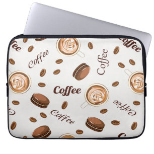 Housse Pour Ordinateur Portable Motif café