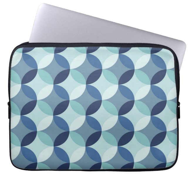 Housse Pour Ordinateur Portable Motif Cercle bleu (Devant)