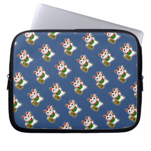 Housse Pour Ordinateur Portable Motif Chat bleu foncé