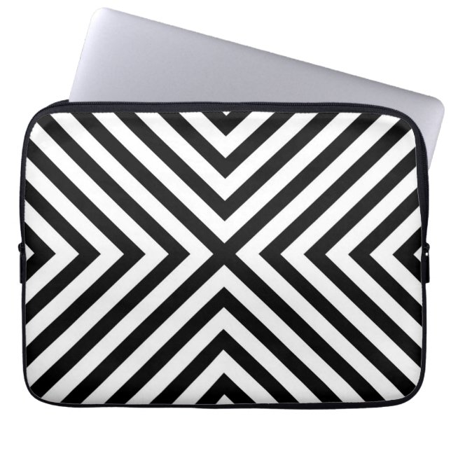 Housse Pour Ordinateur Portable Motif Chevron Abstrait moderne (Devant)