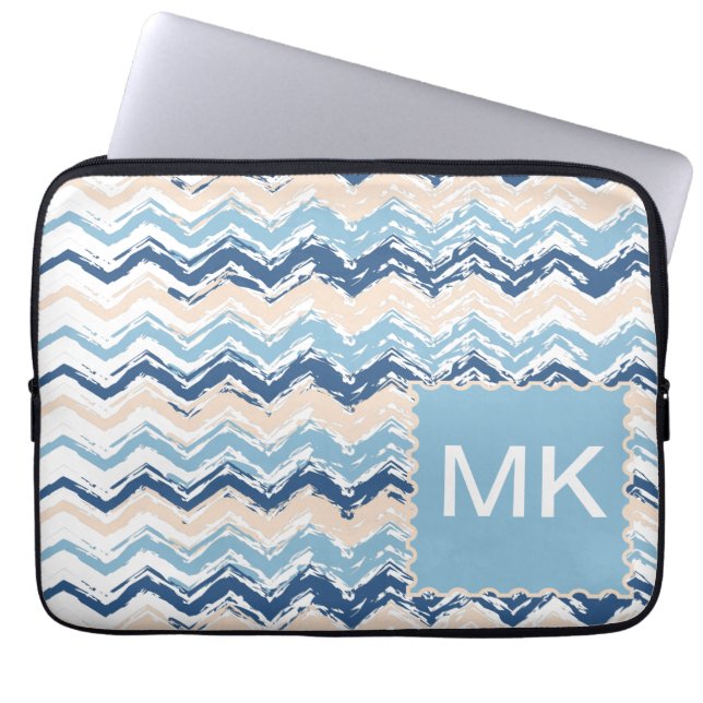 Housse Pour Ordinateur Portable Motif Chevron de l'océan Pacifique (Devant)