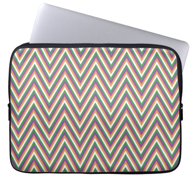 Housse Pour Ordinateur Portable Motif Chevron Rétro Cool (Devant)