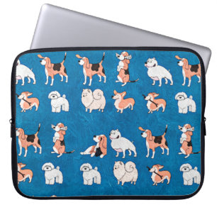 Housse Pour Ordinateur Portable Motif chien mou