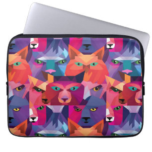 Housse Pour Ordinateur Portable Motif coloré Animaux à basse densité