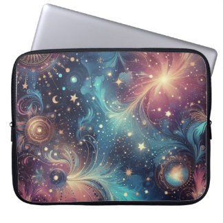 Housse Pour Ordinateur Portable Motif cosmique rêvé avec galaxies et étoiles