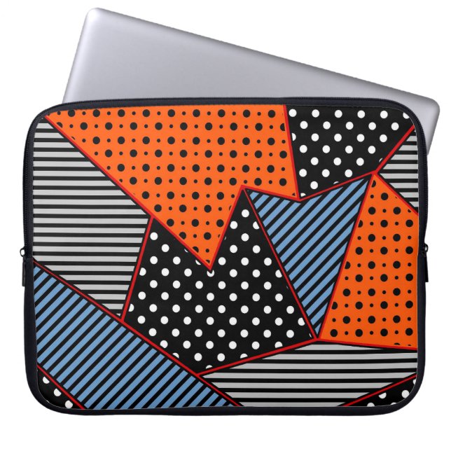 Housse Pour Ordinateur Portable motif créatif transparent avec compos géométrique (Devant)