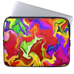 Housse Pour Ordinateur Portable Motif d'abstractions colorées