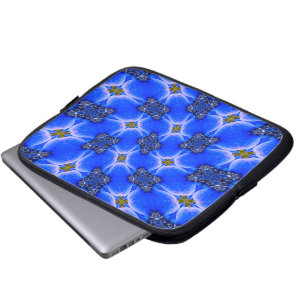 Housse Pour Ordinateur Portable Motif d'anémone du Jardin bleu