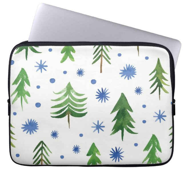 Housse Pour Ordinateur Portable Motif d'arbre de Noël (Devant)