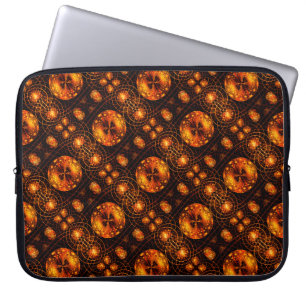 Housse Pour Ordinateur Portable Motif d'art abstrait élégant boho moderne or #507