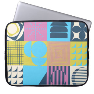 Housse Pour Ordinateur Portable Motif d'art néo-moderniste réalisé avec g abstrait