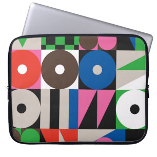 Housse Pour Ordinateur Portable Motif d'art néo-moderniste réalisé avec g abstrait
