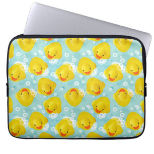Housse Pour Ordinateur Portable Motif de bain canards en caoutchouc