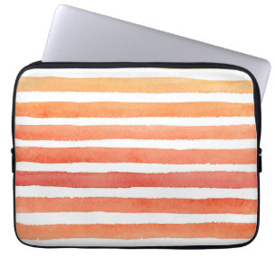 Housse Pour Ordinateur Portable Motif de bande d'aquarelle solaire