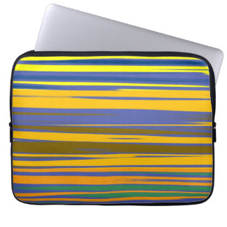 Housse Pour Ordinateur Portable Motif de bandes colorées abstraites
