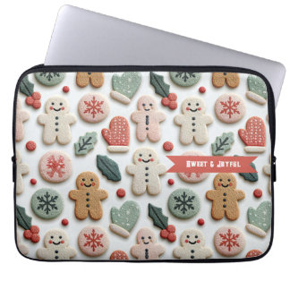 Housse Pour Ordinateur Portable Motif de biscuits de Noël mignon