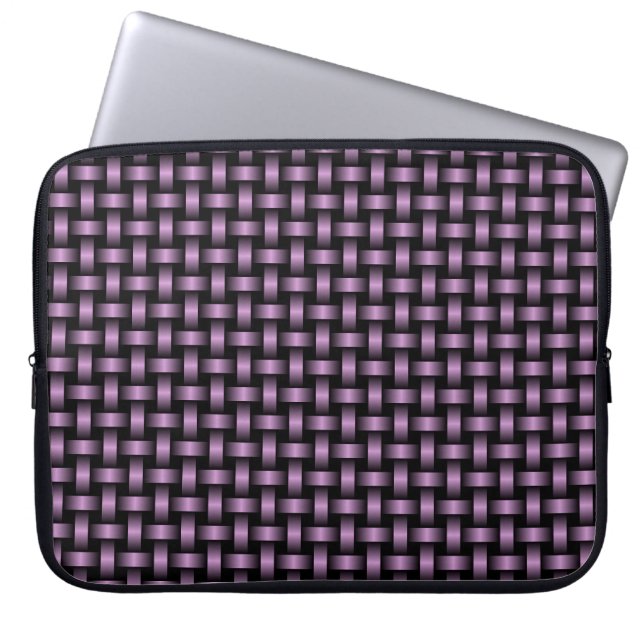 Housse Pour Ordinateur Portable Motif de brasage noir violet (Devant)