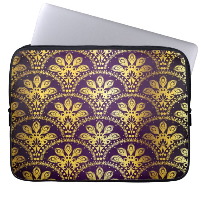 Housse Pour Ordinateur Portable Motif de brocart (Devant)