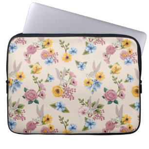 Housse Pour Ordinateur Portable Motif de broderie floral BUGS BUNNY™