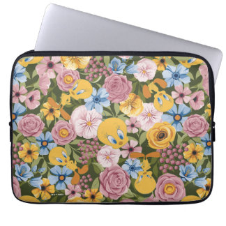 Housse Pour Ordinateur Portable Motif de broderie florale TWEETY™