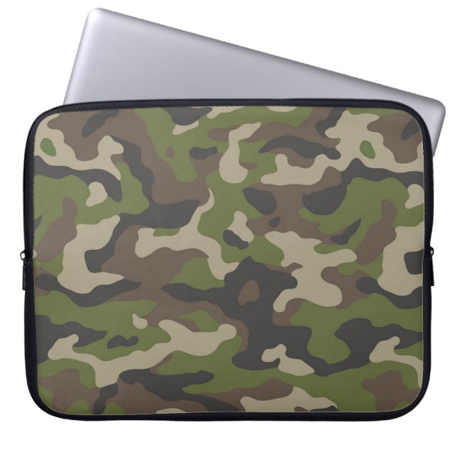 Housse Pour Ordinateur Portable Motif de camouflage vert (Devant)