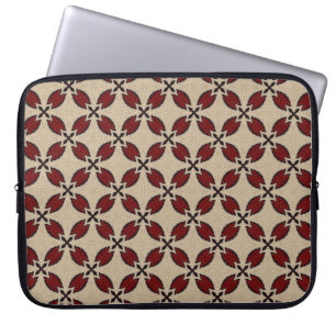 Housse Pour Ordinateur Portable Motif de carreaux géométriques colorés et transpar