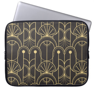 Housse Pour Ordinateur Portable Motif de carreaux géométriques modernes