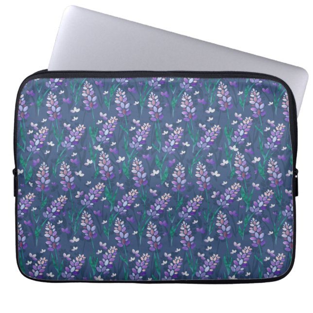 Housse Pour Ordinateur Portable Motif de champs Lavender dans violet (Devant)