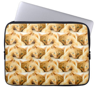 Housse Pour Ordinateur Portable Motif de chat au gingembre orange