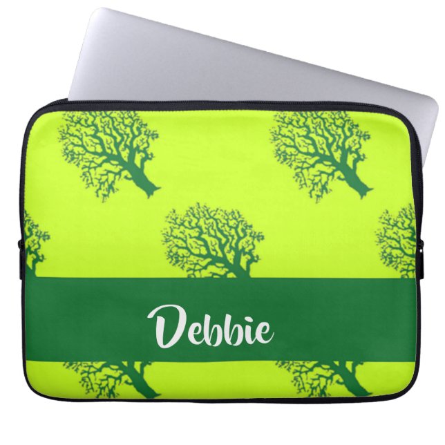 Housse Pour Ordinateur Portable Motif de chêne vert (Devant)