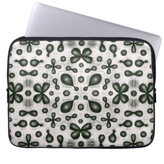 Housse Pour Ordinateur Portable Motif De Chimie Design En Noir Et Blanc