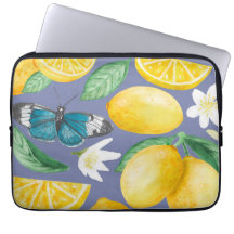 motif de citron aquarelle