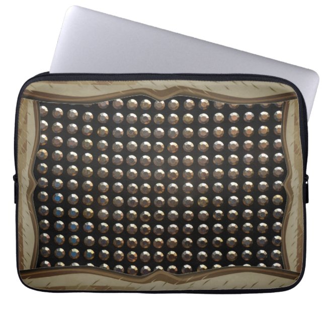 Housse Pour Ordinateur Portable Motif de clous métalliques (Devant)