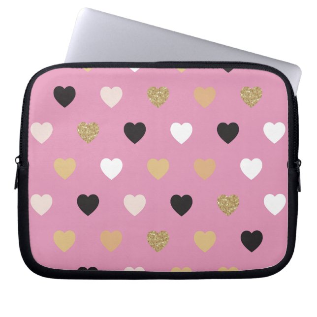 Housse Pour Ordinateur Portable Motif de coeur 32 (Devant)