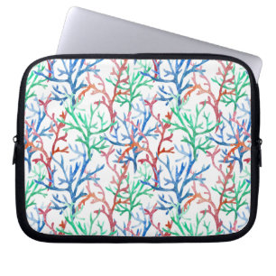 Housse Pour Ordinateur Portable Motif de corail d'aquarelle