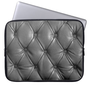 Housse Pour Ordinateur Portable motif de couleur cuir noir authentique utilisant c