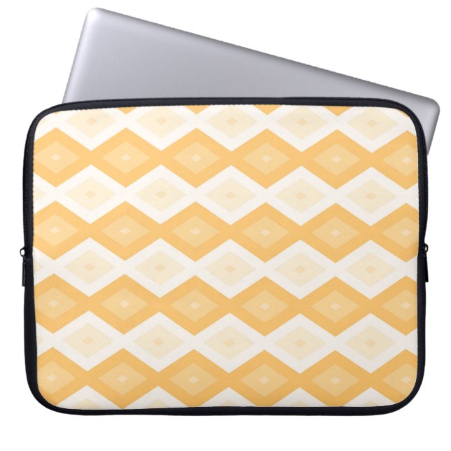 Housse Pour Ordinateur Portable Motif de diamant jaune (Devant)