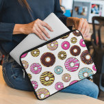 Housse Pour Ordinateur Portable Motif De Donuts, Donuts Colorés, Saupoudrages<br><div class="desc">Joli,  amusant et adorable motif avec des beignets colorés. Un cadeau moderne et branché,  parfait pour l'amoureux des beignes dans votre vie.</div>