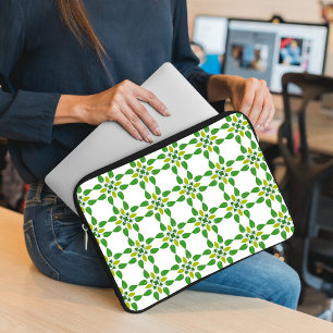 Housse Pour Ordinateur Portable Motif de feuille, motif de feuilles, feuilles vert